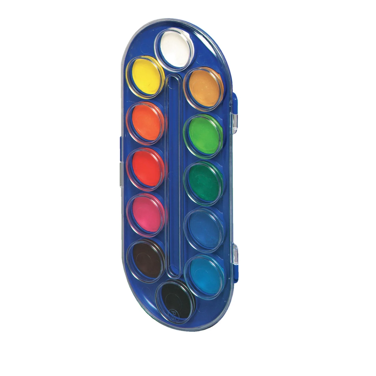 Acuarele școlare și Tempera - Acuarele pastila 12 culori Locomotif
