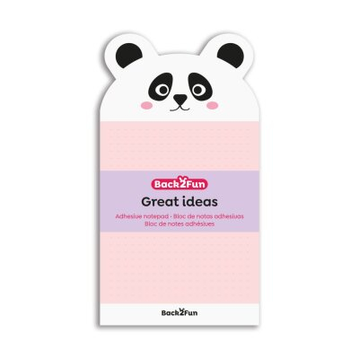 Note adezive - Blocnotes adeziv Back2Fun Great Ideas 9 x 16.5 cm Miquelrius Panda