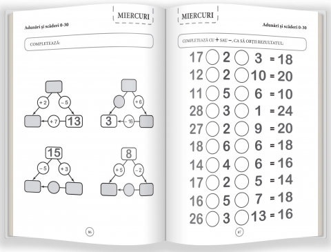 Adunari si scaderi simple – Exersez 10 minute pe zi [2]