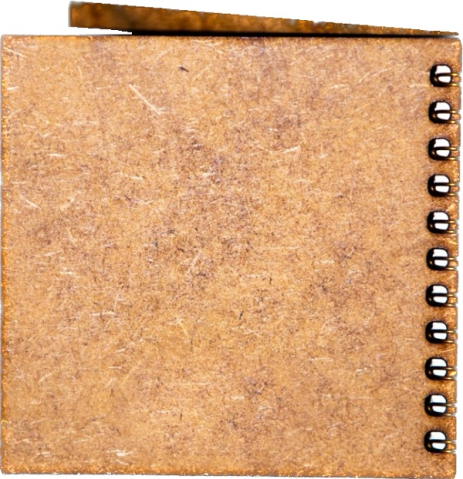 Agenda 10x10 personalizata din lemn Balerina [1]