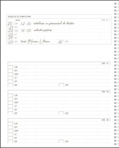 Agenda nedatata A4 Premier Ego 20.5 x 26 cm 208 pagini albastru [1]