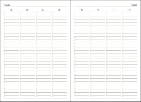 Agenda nedatata A5 Domino Ego 14 x 20.5 cm 192 pagini bordeaux [1]