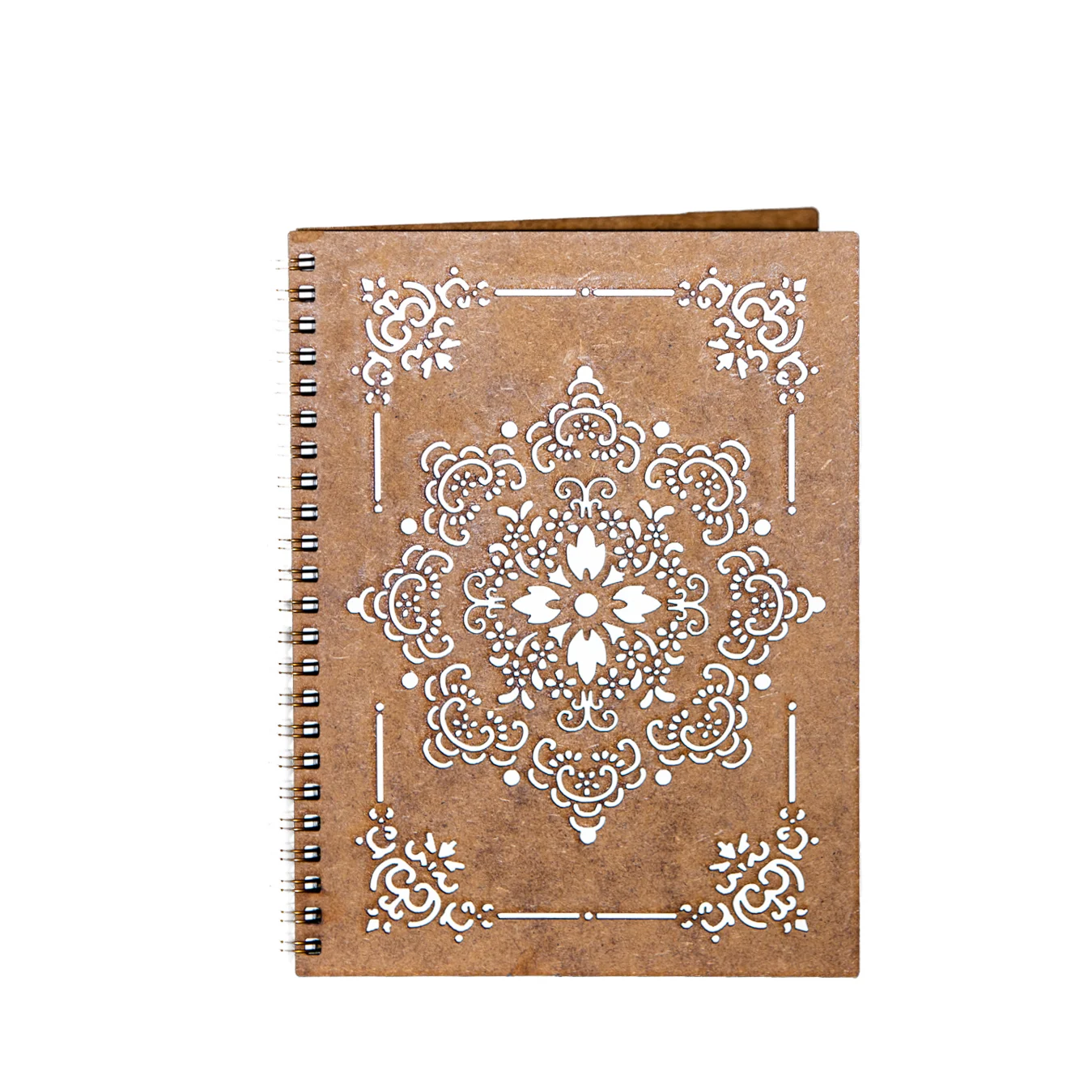 Noutăți Librăria Compas - Agenda A5 personalizata din lemn cu model traditional romanesc