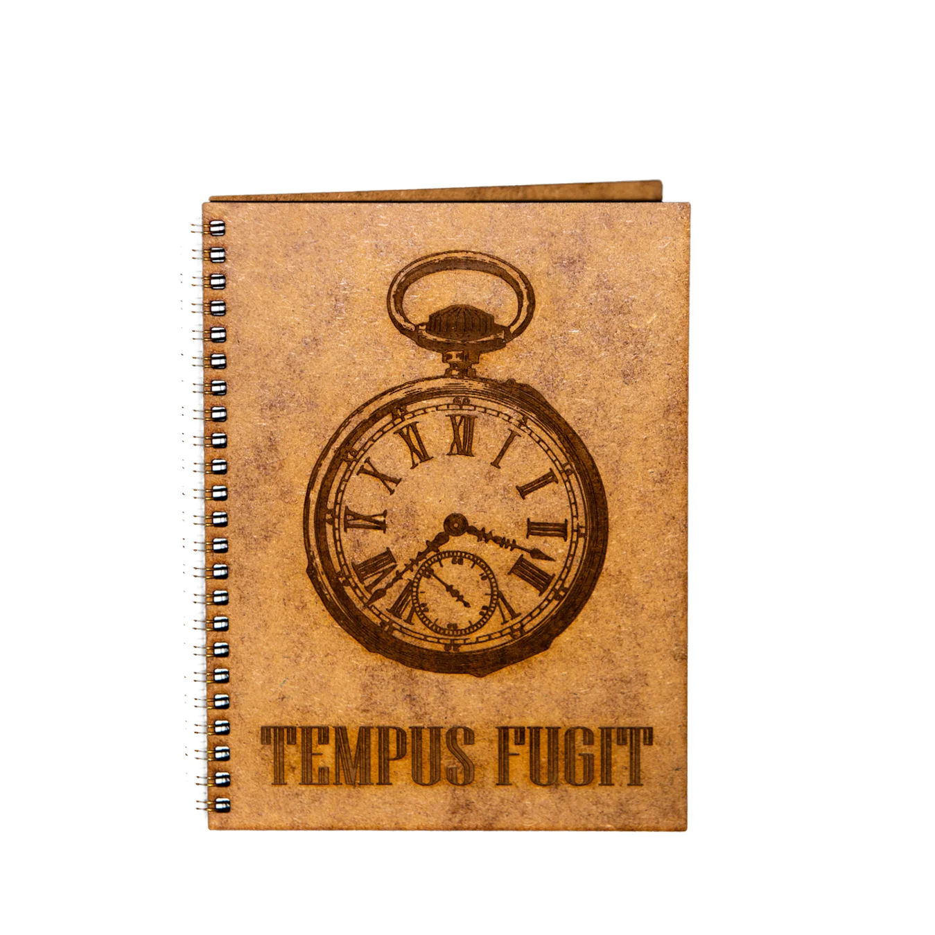Noutăți Librăria Compas - Agenda A5 personalizata din lemn cu timpul