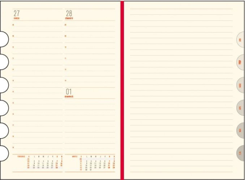 Agenda zilnica A5 Office Ego 16 x 23.5 cm 400 pagini albastru [3]
