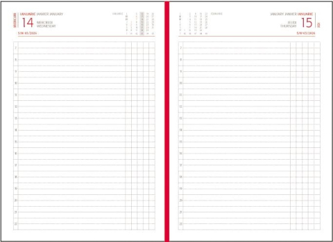 Agenda zilnica A5 Basic Ego 14 x 20.5 cm 360 pagini albastru petrol [3]
