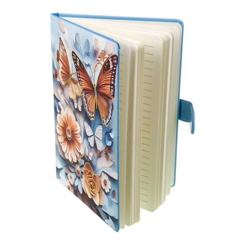 Agenda coperta plastic 15x21 cm Fluture [1]