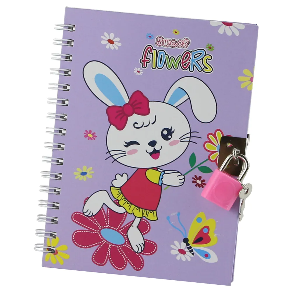 Agende pentru copii - Agenda cu lacat 11x15 cm model iepuras