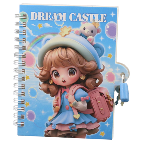Agenda cu lacat 12x14.5 cm Dream Castle [3]