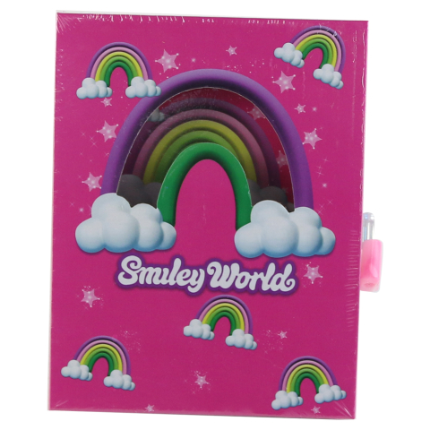 Agenda cu lacat in cutie decorativa 12x16 cm Smiley World [2]