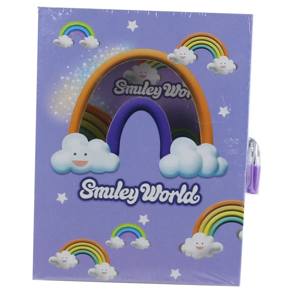 Agende pentru copii - Agenda cu lacat in cutie decorativa 12x16 cm Smiley World