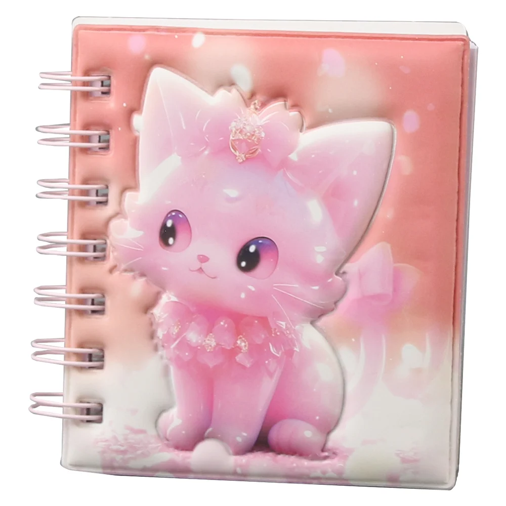 Agenda cu spirala pentru copii 10x10 cm Pisica [1]