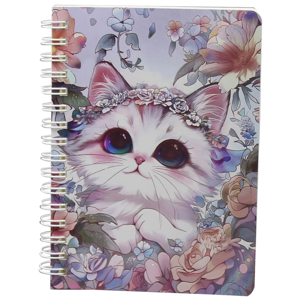 Agende pentru copii - Agenda cu spirala 11x14.5 cm Pisica