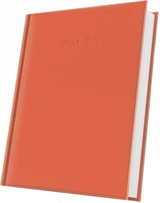 Agende datate - Agenda datata 2027 Herlitz A5 portocalie 352 pagini coperta buretata
