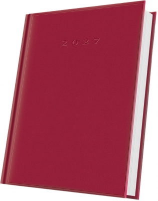 Agende datate - Agenda datata 2027 Herlitz A5 rosie 352 pagini coperta buretata