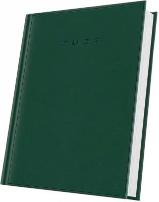 Agende datate - Agenda datata 2027 Herlitz A5 verde 352 pagini coperta buretata