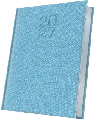 Agende datate - Agenda datata 2027 Herlitz Premium Deluxe Bard A5 albastru deschis 352 pagini