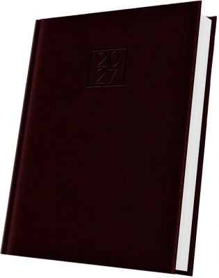 Agende datate - Agenda datata 2027 Herlitz DeLuxe Edolo A5 rosu burgundy 352 pagini