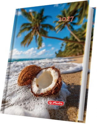 Agende datate - Agenda datata 2027 Herlitz A5 Motive Exotic 352 pagini coperta buretata
