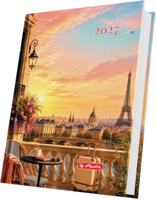 Agende datate - Agenda datata 2027 Herlitz A5 Motive City Break 352 pagini coperta buretata