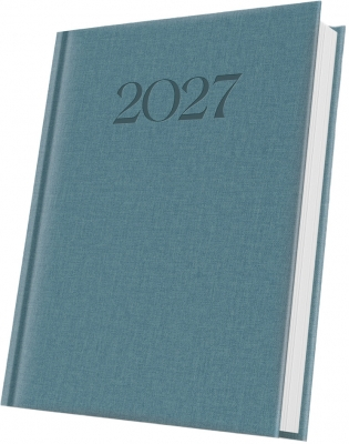 Agende datate - Agenda datata 2027 Herlitz Premium Deluxe Biella A5 albastru ardezie 352 pagini