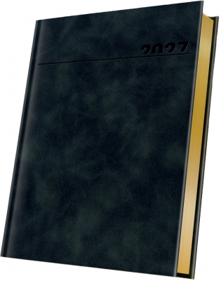 Agende datate - Agenda datata 2027 Herlitz Premium Deluxe Chia A5 neagra 352 pagini