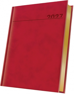 Agende datate - Agenda datata 2027 Herlitz Premium Deluxe Chia A5 rosie 352 pagini