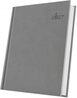 Agende datate - Agenda datata 2027 Herlitz Premium Deluxe Gargano A5 gri 352 pagini