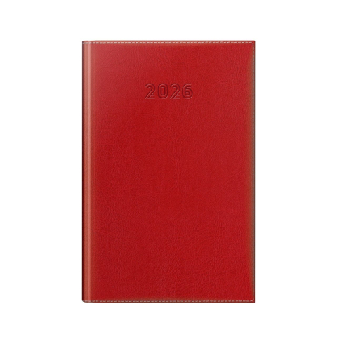 Planificare și agende - Agenda datata 2026 A5 352pg Corinaldo Deluxe rosu Herlitz