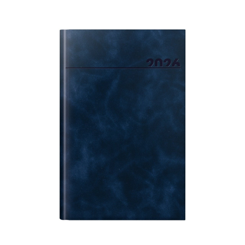 Noutăți Librăria Compas - Agenda datata 2026 A5 352pg Deluxe Chia bleumarin cu margine argintie Herlitz