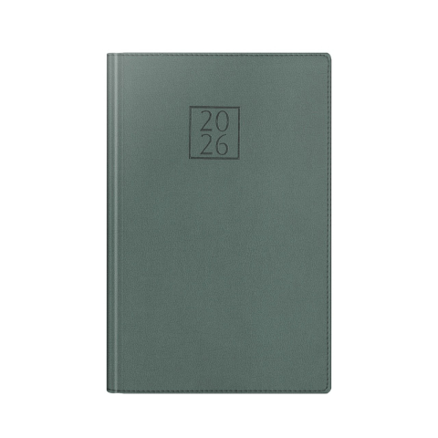 Agende datate - Agenda datata 2026 A5 352pg Deluxe Chianti verde cyprus cu margine argintie