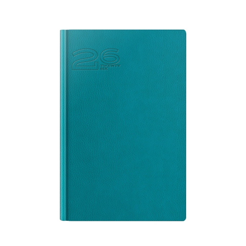 Noutăți Librăria Compas - Agenda datata 2026 A5 turcoaz 352 pagini Premium Deluxe Loreto