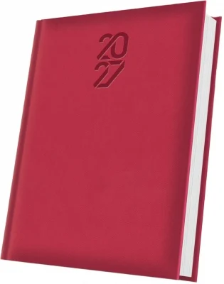 Agende datate - Agenda datata 2027 Herlitz Tucson A5 rosu coral 352 pagini coperta buretata