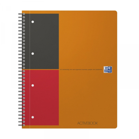 Agenda organizator Oxford International Active Book A4+ 80 file dictando, portocaliu [0]