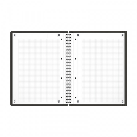 Agenda organizator Oxford International Meeting Book A4+ 80 file patratele, gri [1]