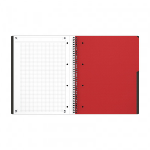 Agenda organizator Oxford International Active Book A4+ 80 file patratele, gri [3]