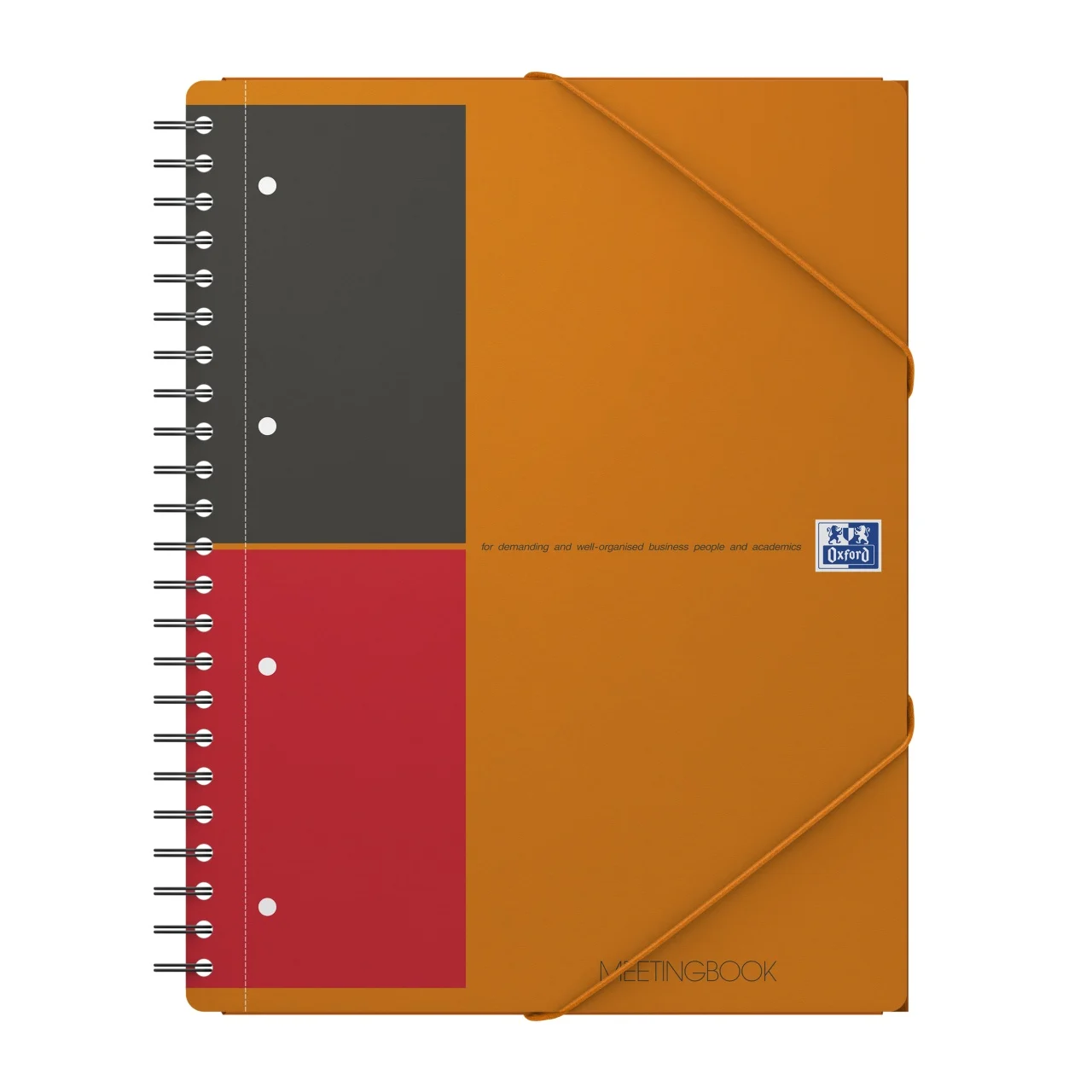 Noutăți Librăria Compas - Agenda organizator Oxford International Meeting Book A4+ 80 file hartie Optik 90g/mp spira dubla scribzee dictando portocaliu