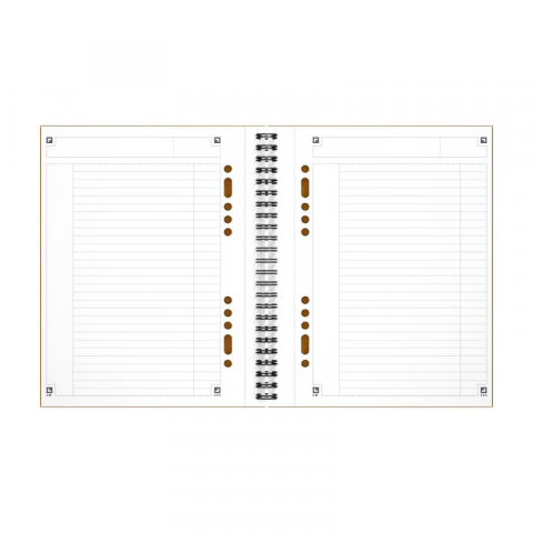 Agenda organizator Oxford International Notebook, A5+ 80 file dictando, portocaliu [1]