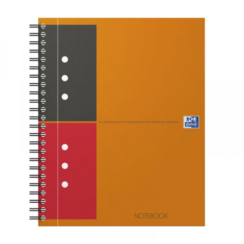 Noutăți Librăria Compas - Agenda organizator Oxford International Notebook, A5+ 80 file dictando, portocaliu