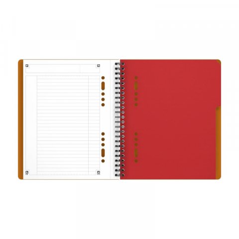 Agenda organizator Oxford International Active Book A5+ 80 file dictando, portocaliu [1]