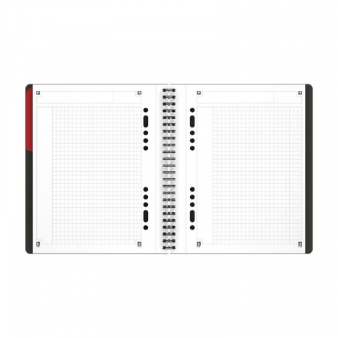 Agenda organizator Oxford International Active Book A5+ 80 file patratele, gri [3]