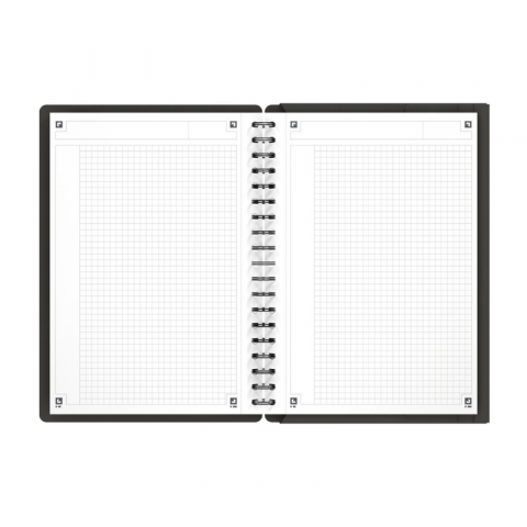 Agenda organizator Oxford International Meeting Book B5 80 file patratele, gri [1]