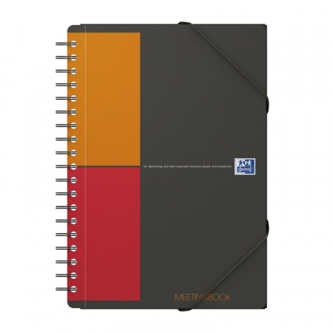 Agenda organizator Oxford International Meeting Book B5 80 file patratele, gri [0]