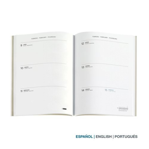 Agenda saptamanala 2026 Miquelrius Plus Kraft Year Basics 15.5 x 21.3 cm [2]