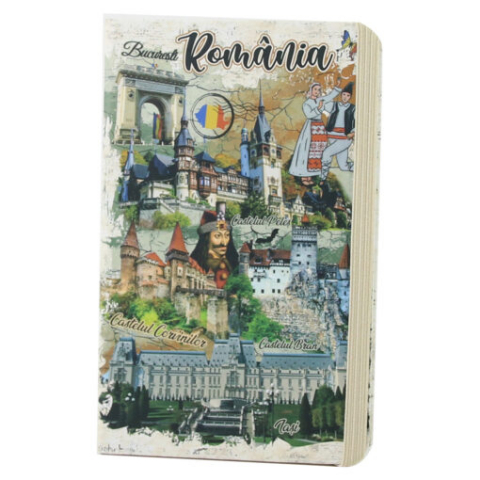 Papetărie și articole din hârtie - Agenda Souvenir Romania castele 9x14 cm