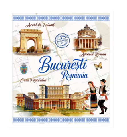 Planificare și agende - Agenda suvenir Bucuresti Romania model obiective turistice