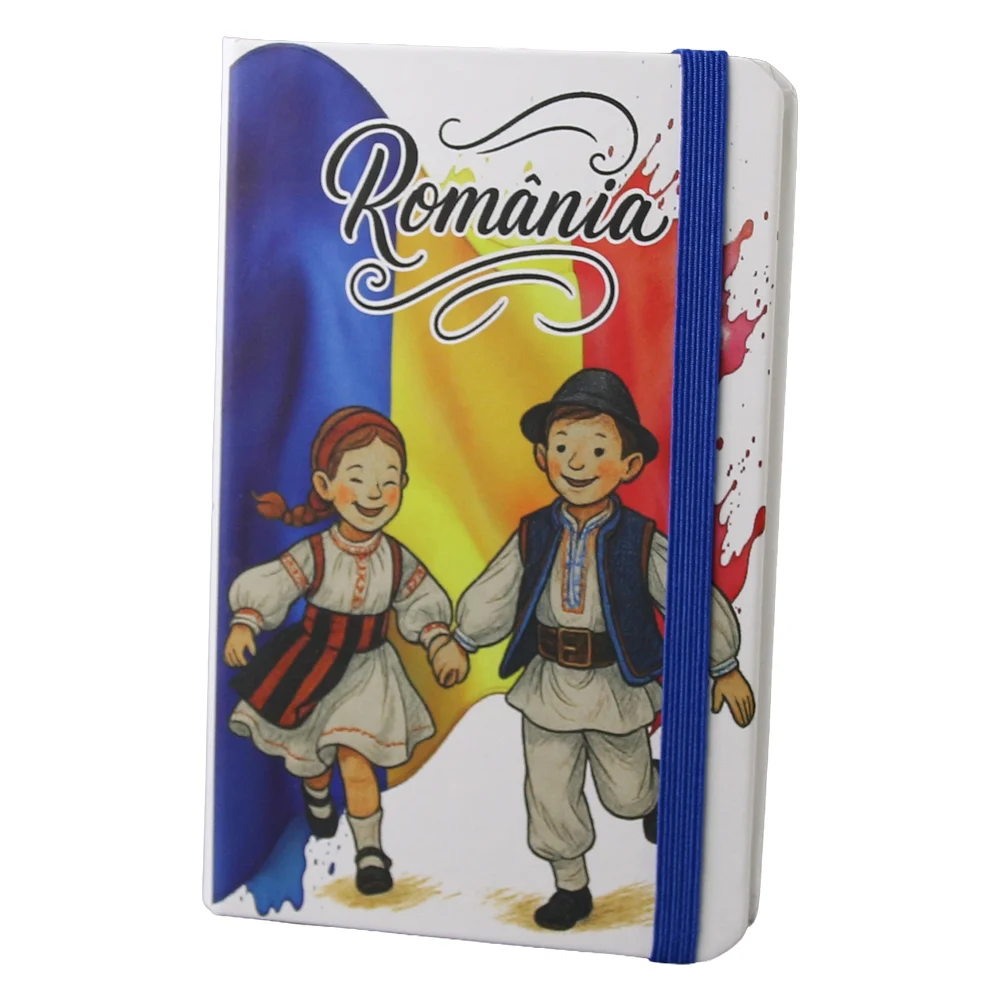 Planificare și agende - Agenda suvenir Romania copii in port traditional 9 x 14 cm
