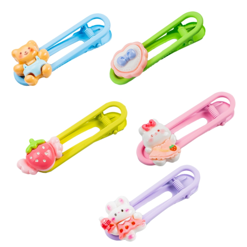 Agrafe decorate 5 buc /cutie culori diferite [1]