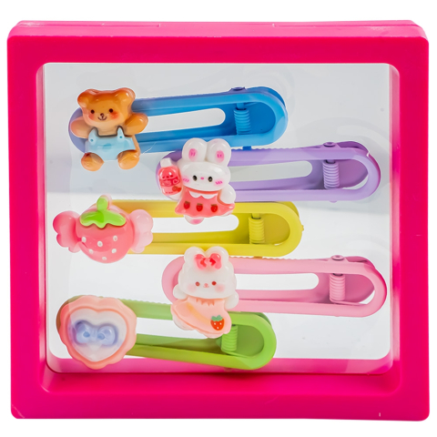 Agrafe decorate 5 buc /cutie culori diferite [8]