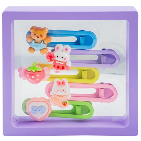 Agrafe decorate 5 buc /cutie culori diferite [7]